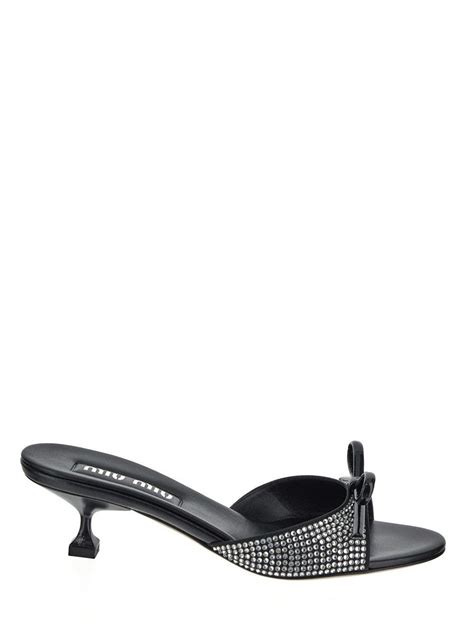 miu miu crystal embellished sandals|Miu Miu Crystal.